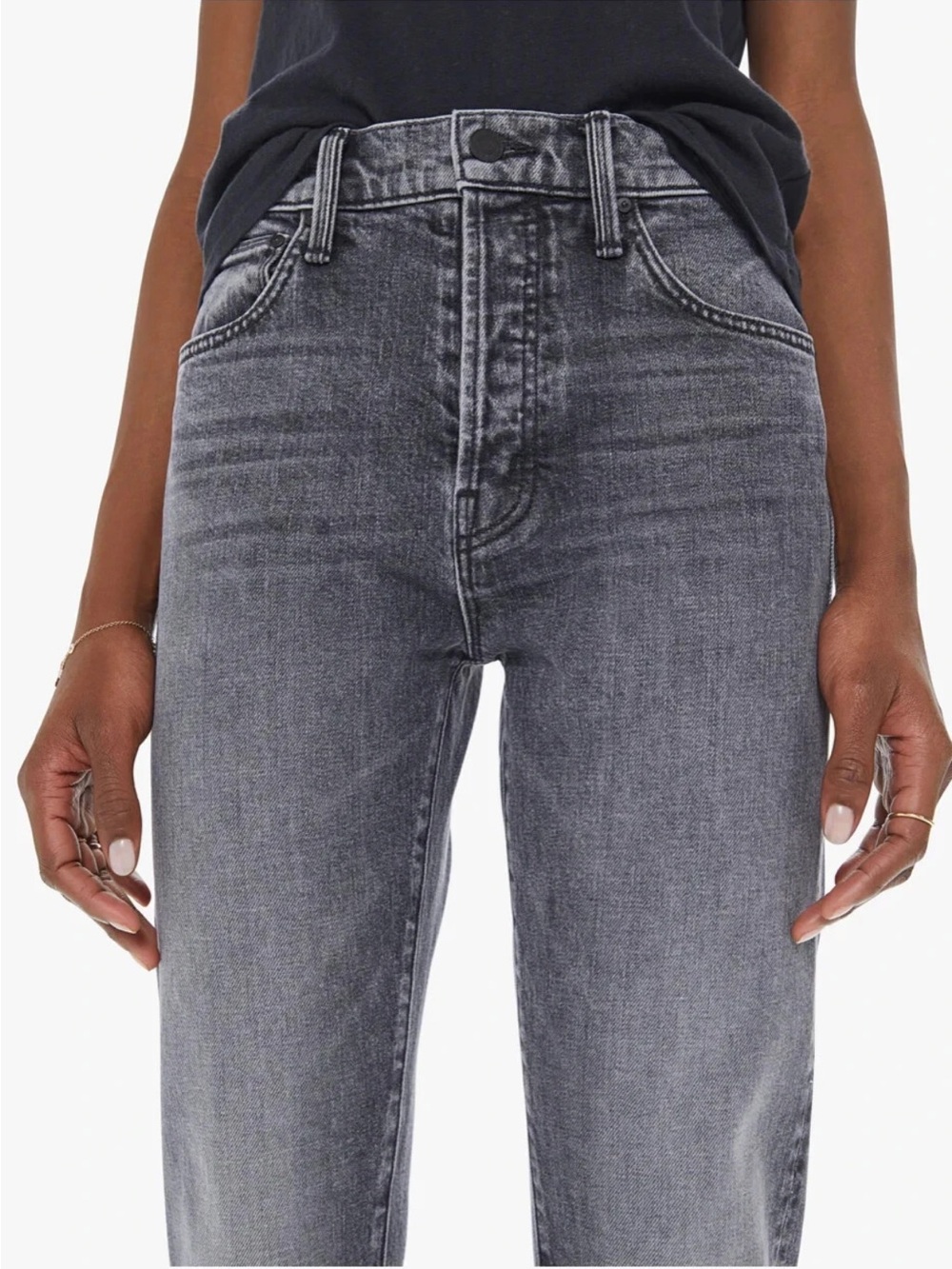 Mother Hiker Hover gray denim - Picture 4 of 9